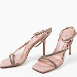 Sandale cu toc Neyman Nude 3