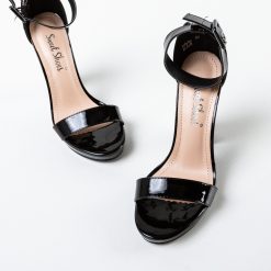 Sandale cu toc Salo Negre 2
