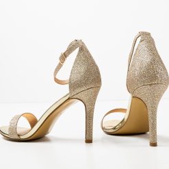 Sandale cu toc Smant Aurii 5