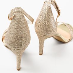 Sandale cu toc Smant Aurii 6