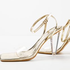 Sandale cu toc Vazana Aurii 6