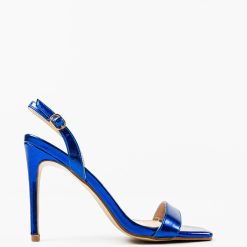 Sandale cu toc Ynyman Albastre 3