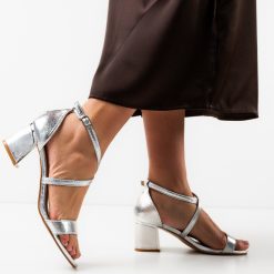 Sandale dama Biniz Argintii 3