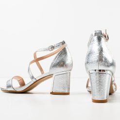 Sandale dama Biniz Argintii 5