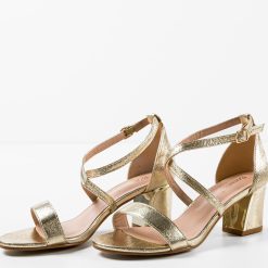 Sandale dama Biniz Aurii 5