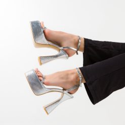 Sandale dama Fabol Argintii 2