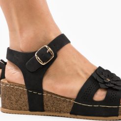 Sandale dama Florentino Negre 4