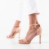 Sandale dama Grisini Nude-Sandale cu toc-Sandale cu toc