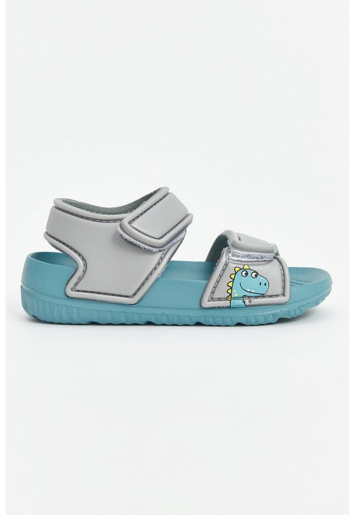 Sandale de piele ecologica cu velcro-BAIETI/INCALTAMINTE/Sandale-INCALTAMINTE/Sandale