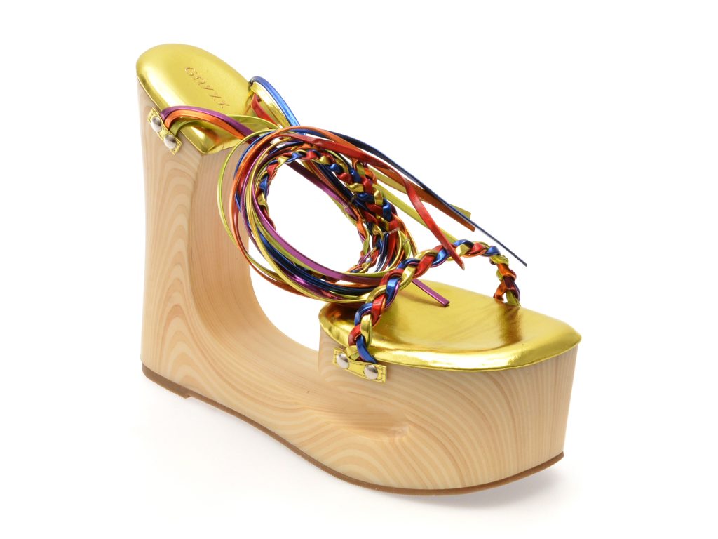 Sandale elegante GRYXX aurii
