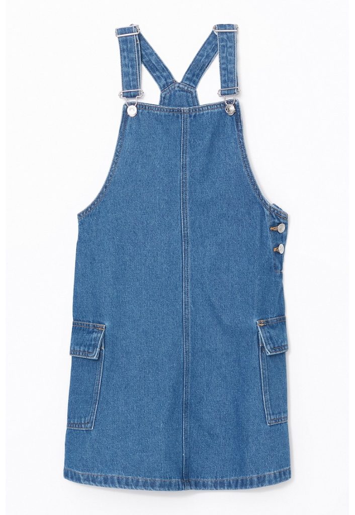 Sarafan din denim cu buzunare cu clapa-FETE/IMBRACAMINTE/Rochii-IMBRACAMINTE/Rochii