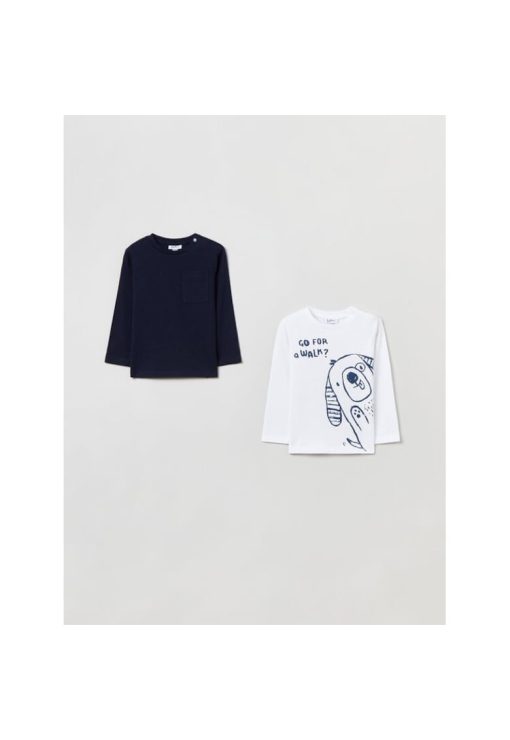 Set 2 bluze copii -  331924 - Multicolor - Bumbac-FETE/IMBRACAMINTE/Bluze-IMBRACAMINTE/Bluze