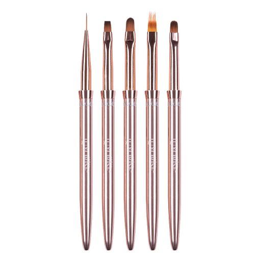 Set 5 Pensule Manichiura Nail Art & Constructie Unghii LUXORISE