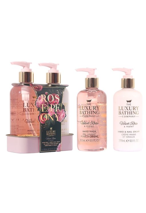 Set Cadou Delightful Duo - Velvet Rose & Peony - Sapun Lichid - Crema Maini si Unghii - Tavita Metalica -  2 articole-FEMEI/INGRIJIRE COSMETICA/Ingrijire corp-INGRIJIRE COSMETICA/Ingrijire corp