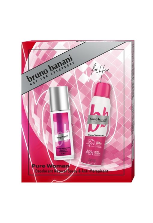 Set cadou  Pure Woman: Dedorant natural spray - 75 ml + Deodorant - 150 ml-FEMEI/INGRIJIRE COSMETICA/Ingrijire corp-INGRIJIRE COSMETICA/Ingrijire corp