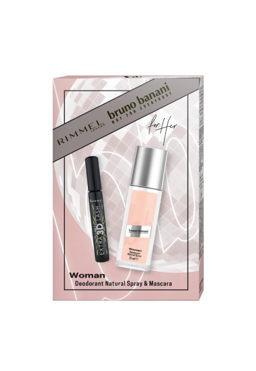 Set cadou  Woman: Deodorant natural spray - 75 ml + Mascara Rimmel Extra 3D Lash-FEMEI/INGRIJIRE COSMETICA/Ingrijire corp-INGRIJIRE COSMETICA/Ingrijire corp