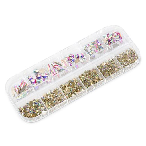 Set cristale unghii Brilliant Naked AB-Manichiura-Nail Art - Ornamente