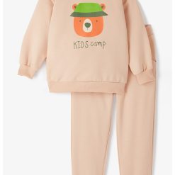 Set de bluza cu maneci cazute si pantaloni de trening-BAIETI/IMBRACAMINTE/Sport-IMBRACAMINTE/Sport