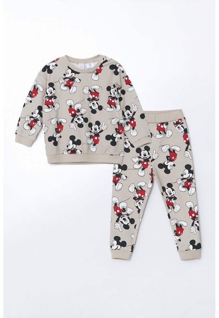 Set de bluza si pantaloni de trening cu imprimeu cu Mickey Mouse-BAIETI/IMBRACAMINTE/Seturi de imbracaminte-IMBRACAMINTE/Seturi de imbracaminte