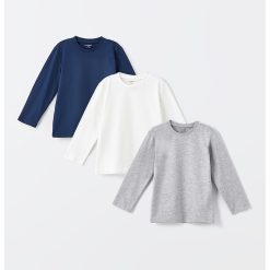 Set de bluze uni - 3 piese-BAIETI/IMBRACAMINTE/Bluze-IMBRACAMINTE/Bluze