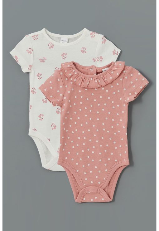 Set de body-uri cu imprimeu - 2 piese-FETE/IMBRACAMINTE/Seturi de imbracaminte-IMBRACAMINTE/Seturi de imbracaminte
