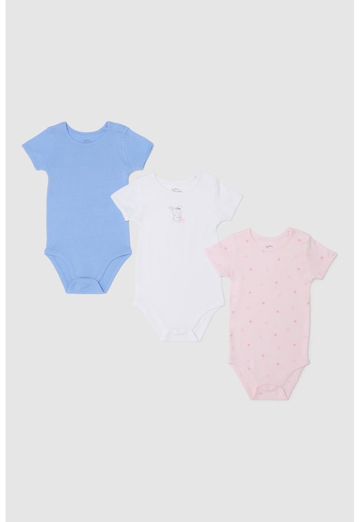Set de body-uri de bumbac cu capse - 2 piese-FETE/IMBRACAMINTE/Seturi de imbracaminte-IMBRACAMINTE/Seturi de imbracaminte