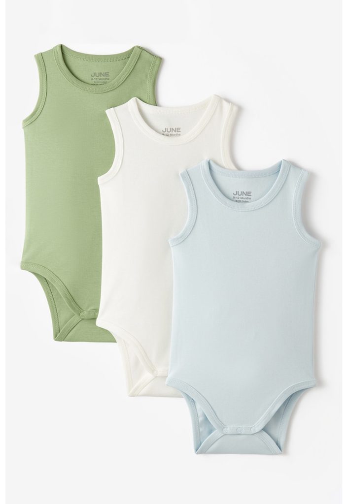 Set de body-uri din bumbac - 3 piese-FETE/IMBRACAMINTE/Seturi de imbracaminte-IMBRACAMINTE/Seturi de imbracaminte