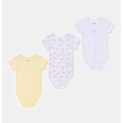 Set de body-uri din bumbac - 3 piese-FETE/IMBRACAMINTE/Seturi de imbracaminte-IMBRACAMINTE/Seturi de imbracaminte