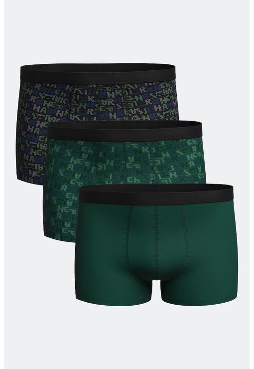 Set de boxeri cu banda elastica in talie - 3 perechi-BARBATI/IMBRACAMINTE/Lenjerie intima-IMBRACAMINTE/Lenjerie intima