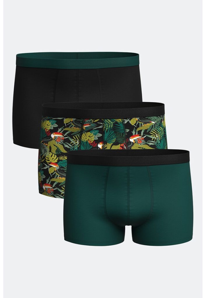 Set de boxeri cu banda elastica in talie - 3 perechi-BARBATI/IMBRACAMINTE/Lenjerie intima-IMBRACAMINTE/Lenjerie intima
