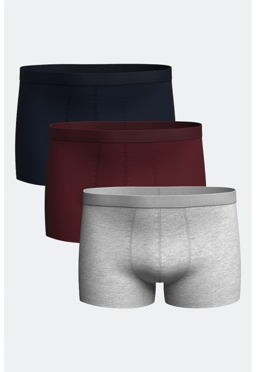 Set de boxeri cu banda elastica in talie - 3 perechi-BARBATI/IMBRACAMINTE/Lenjerie intima-IMBRACAMINTE/Lenjerie intima