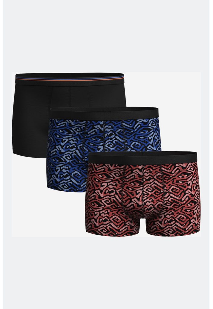 Set de boxeri cu model - 3 perechi-BARBATI/IMBRACAMINTE/Lenjerie intima-IMBRACAMINTE/Lenjerie intima