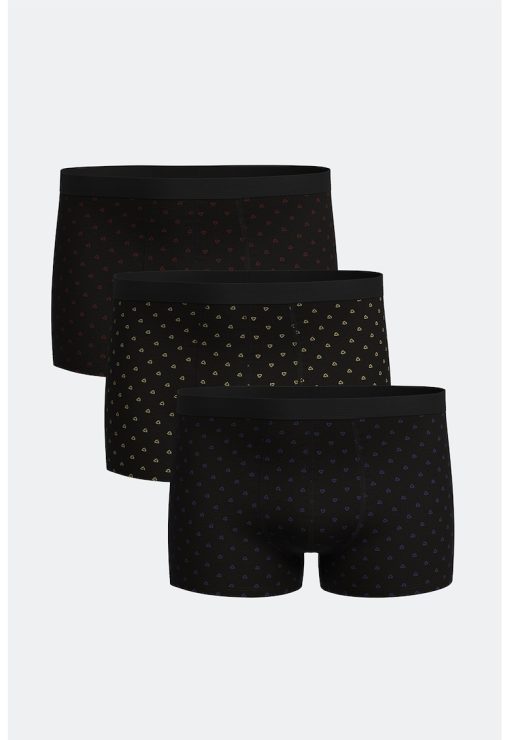 Set de boxeri cu model - 3 perechi-BARBATI/IMBRACAMINTE/Lenjerie intima-IMBRACAMINTE/Lenjerie intima