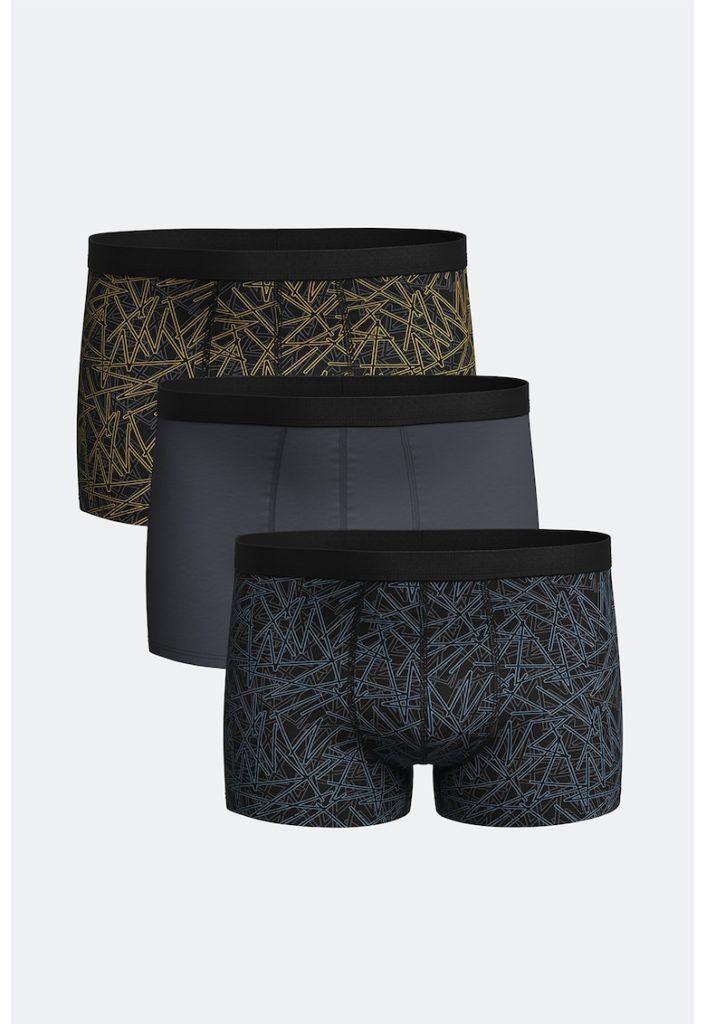 Set de boxeri cu model - 3 perechi-BARBATI/IMBRACAMINTE/Lenjerie intima-IMBRACAMINTE/Lenjerie intima