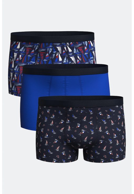Set de boxeri cu talie elastica - 3 perechi-BARBATI/IMBRACAMINTE/Lenjerie intima-IMBRACAMINTE/Lenjerie intima