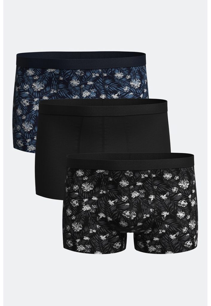 Set de boxeri din amestec de bumbac - 3 perechi-BARBATI/IMBRACAMINTE/Lenjerie intima-IMBRACAMINTE/Lenjerie intima