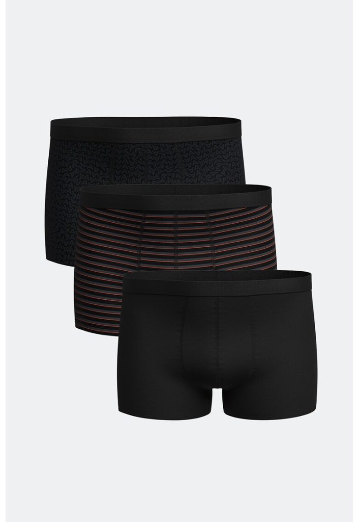 Set de boxeri din amestec de bumbac - 3 perechi-BARBATI/IMBRACAMINTE/Lenjerie intima-IMBRACAMINTE/Lenjerie intima