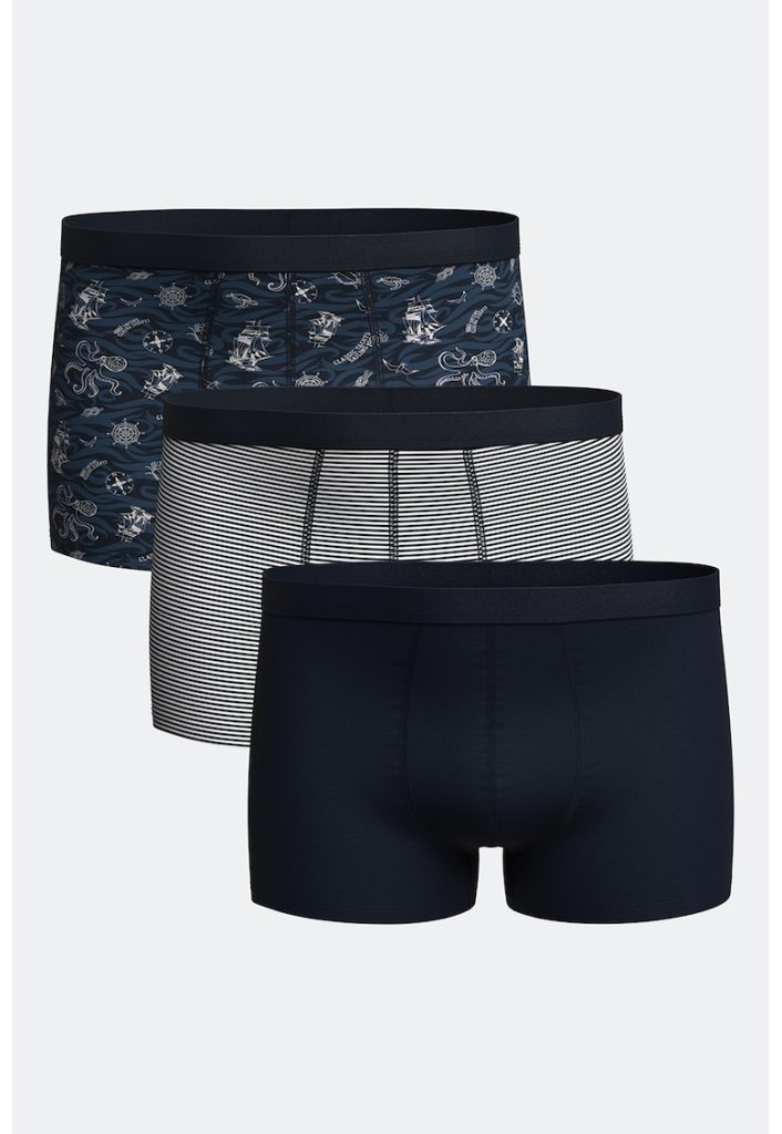 Set de boxeri din amestec de bumbac - 3 perechi-BARBATI/IMBRACAMINTE/Lenjerie intima-IMBRACAMINTE/Lenjerie intima