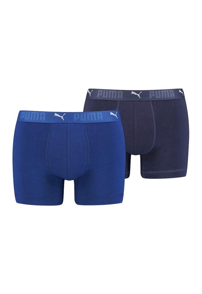 Set de boxeri din amestec de bumbac organic cu banda logo in talie - 2 perechi-BARBATI/IMBRACAMINTE/Lenjerie intima-IMBRACAMINTE/Lenjerie intima