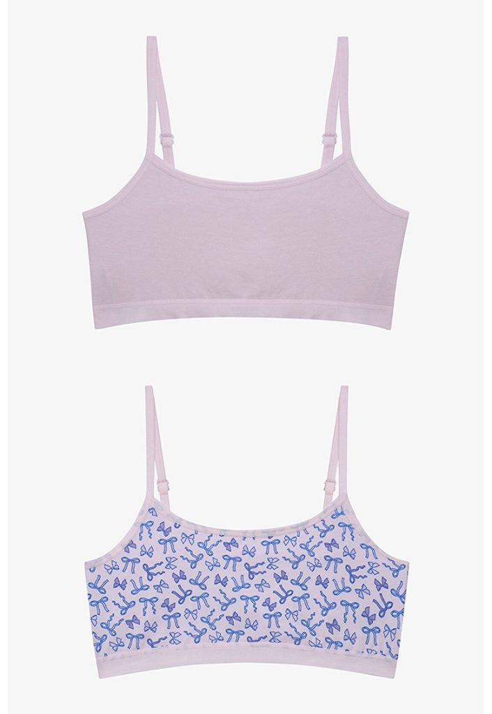 Set de bustiere uni si cu model - 2 piese-FETE/IMBRACAMINTE/Lenjerie intima-IMBRACAMINTE/Lenjerie intima
