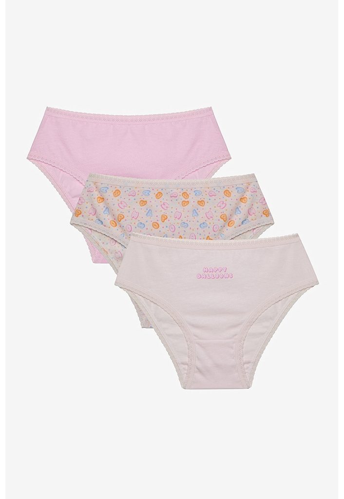 Set de chiloti cu imprimeu - 3 perechi-FETE/IMBRACAMINTE/Lenjerie intima-IMBRACAMINTE/Lenjerie intima