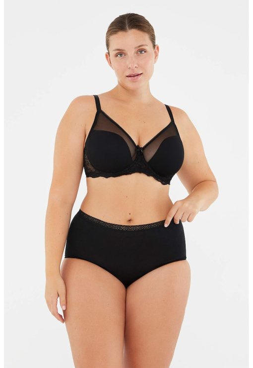 Set de chiloti cu talie inalta - 2 perechi-FEMEI/IMBRACAMINTE/Lenjerie intima-IMBRACAMINTE/Lenjerie intima