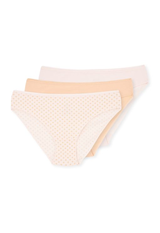 Set de chiloti cu talie medie - 3 perechi-FEMEI/IMBRACAMINTE/Lenjerie intima-IMBRACAMINTE/Lenjerie intima