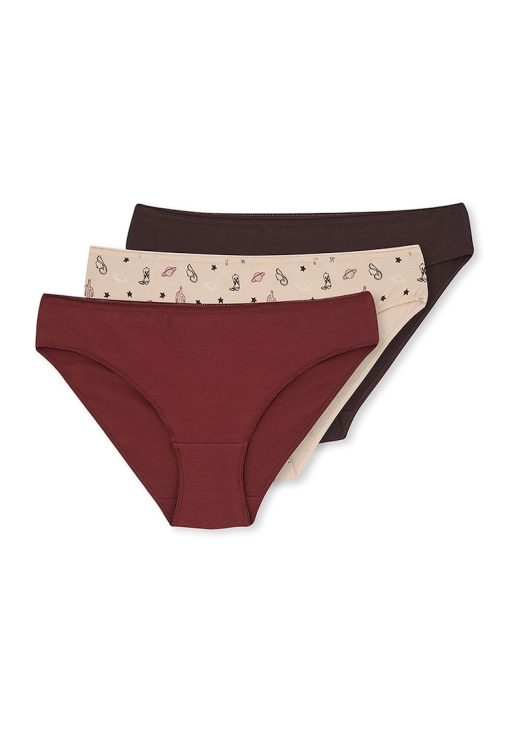 Set de chiloti din amestec de bumbac - 3 perechi-FEMEI/IMBRACAMINTE/Lenjerie intima-IMBRACAMINTE/Lenjerie intima