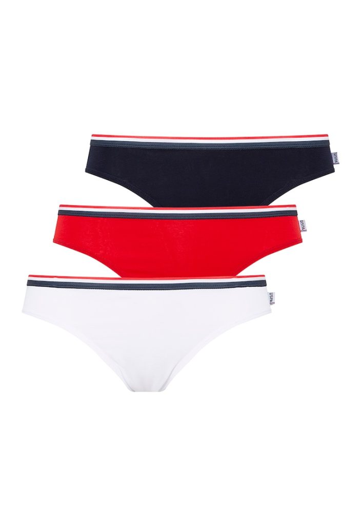 Set de chiloti din amestec de bumbac - 3 perechi-FEMEI/IMBRACAMINTE/Lenjerie intima-IMBRACAMINTE/Lenjerie intima