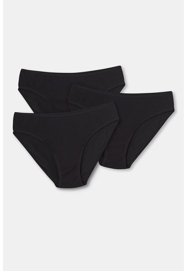 Set de chiloti din amestec de bumbac - 3 perechi-FEMEI/IMBRACAMINTE/Lenjerie intima-IMBRACAMINTE/Lenjerie intima