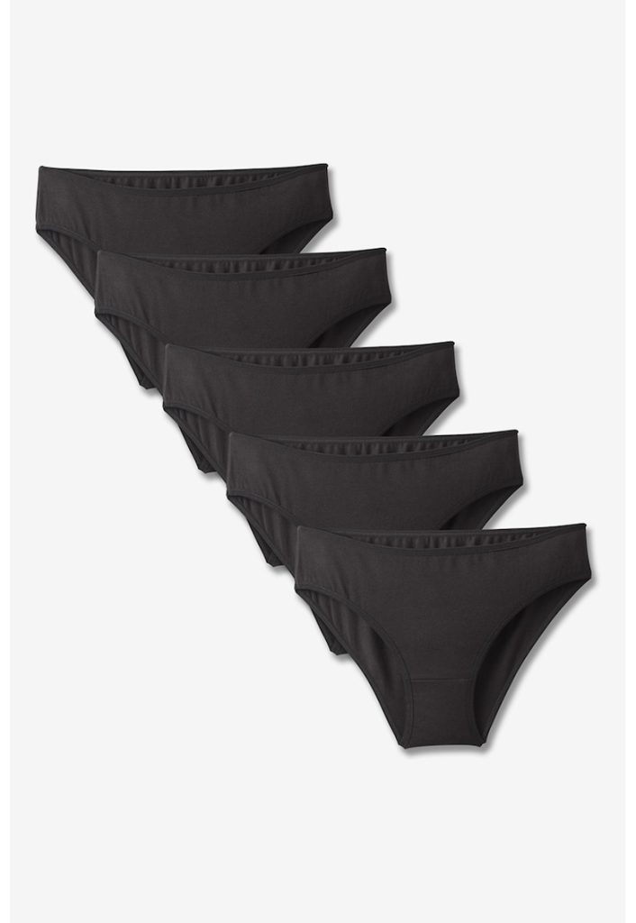 Set de chiloti din amestec de bumbac - 5 perechi-FEMEI/IMBRACAMINTE/Lenjerie intima-IMBRACAMINTE/Lenjerie intima