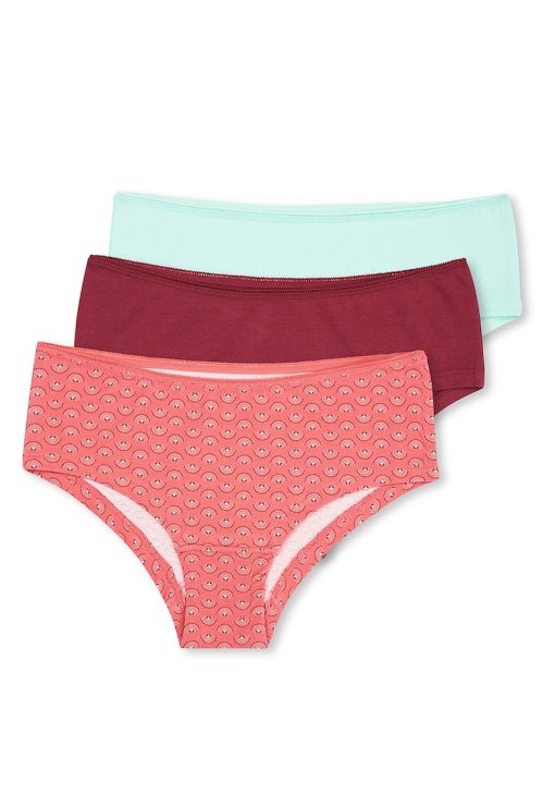 Set de chiloti din amestec de bumbac cu imprimeu - 3 Perechi-FEMEI/IMBRACAMINTE/Lenjerie intima-IMBRACAMINTE/Lenjerie intima