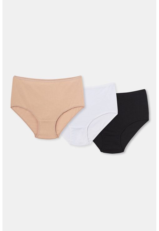 Set de chiloti hipster din amestec de bumbac - 3 perechi-FEMEI/IMBRACAMINTE/Lenjerie intima-IMBRACAMINTE/Lenjerie intima