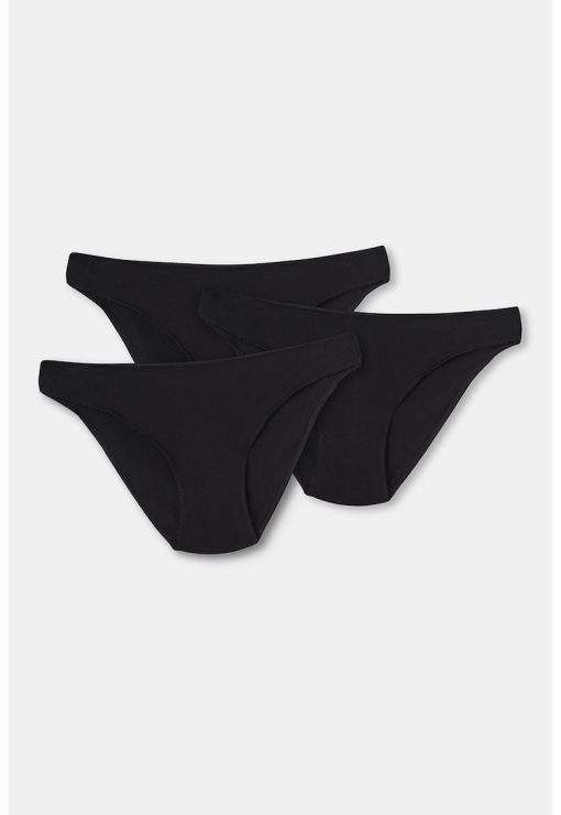 Set de chiloti uni - 3 perechi-FEMEI/IMBRACAMINTE/Lenjerie intima-IMBRACAMINTE/Lenjerie intima